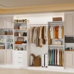 Closet System of 2 Sets with 3 Drawers & 4 Shelves & 4 Hanging Rods, 4FT-10FT Closet Organizer System - Image 2