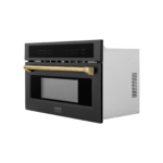 ZLINE Autograph Edition 30" 1.6 Cu Ft. Built Microwave Oven in Black Stainless Steel Accents - Image 9