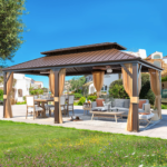 12X20 Hardtop Grill Gazebo with Hooks & Galvanized Roof – EROMMY - Image 5