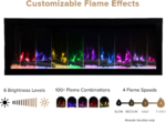Modern Ember Highmark Luxe LCD Wall Mount Smart Electric Fireplace - Image 4