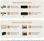 Modern Ember Highmark Luxe LCD Wall Mount Smart Electric Fireplace - Image 12