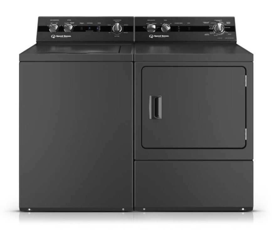 download - 2026-07-16T214938.113 Speed Queen Top Load Laundry Pair with TC5003BN 26 inch Washer and DC5004BE 27-inch Electric Dryer (Matte Black) - Image 1