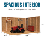 Heartland Summerhill 10-ft x 12-ft Wood Outdoor Storage Shed - Image 3
