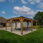 Backyard Discovery Kingsport Cedar Wood Carport with Steel Roof - Image 3