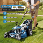 Gas Powered Push Lawnmower, Self-Propelled Gas Lawnmower, 21-Inch Cutting Deck, 201cc 4-Cycle Engine, 7 Levels Adjustable Cutting Height, 3-in-1 Functions - Image 3