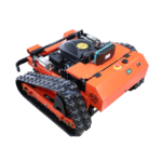 Deepkron Yf550 RC Gasoline Engine Remote Control Gas Lawn Mower 225cc Tracked Slope Mower, All-Terrain Robotic Cutter, Up to 45 Degree Climb, Orange - Image 2