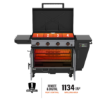 Blackstone Bronco Outdoor Combo Griddle 36 inch 4-Burner Flat Top Grill with Vertical Pellet Smoker - Image 9
