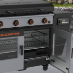 Blackstone Bronco Outdoor Combo Griddle 36 inch 4-Burner Flat Top Grill with Vertical Pellet Smoker - Image 4