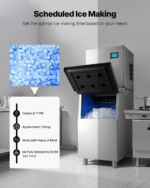 VEVOR Commercial Ice Maker Machine 360LBS/24H Ice-Making Machine with 250LBS Large Storage Bin Auto Self-Cleaning Ice Maker with Touchscreen for Bar - Image 10