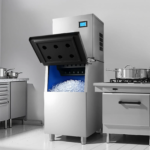 VEVOR Commercial Ice Maker Machine 360LBS/24H Ice-Making Machine with 250LBS Large Storage Bin Auto Self-Cleaning Ice Maker with Touchscreen for Bar - Image 8