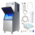 VEVOR Commercial Ice Maker Machine 360LBS/24H Ice-Making Machine with 250LBS Large Storage Bin Auto Self-Cleaning Ice Maker with Touchscreen for Bar - Image 2