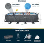 Bestway APX 365 52" Rectangular Above Ground Swimming Pool Set - Image 7