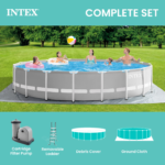Intex 18ft x 48in Prism Frame Above Ground Pool Set - Image 8
