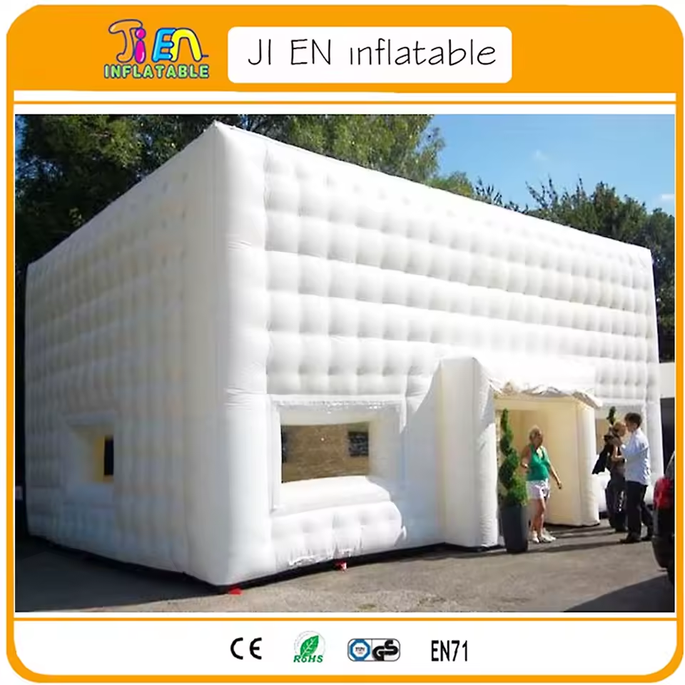 download - 2026-07-20T113059.380 Outdoor Giant 6x6m/8x6m/10x8m Inflatable Cube Tent, Inflatable Marquee, White Inflatable Wedding Party Tent - Image 1