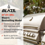 Blaze Premium LTE+ 32-Inch 4-Burner Built-In Gas Grill - Image 11