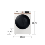 Samsung Front Load Washer & Dryer Set, 5.2 & 7.5 cu. ft., Brushed Black, Electric - Image 11