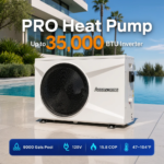 35,000 BTU Pool Heater Inverter Heat Pump for Above Ground Pools - Image 7