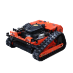 Deepkron Yf550 RC Gasoline Engine Remote Control Gas Lawn Mower 225cc Tracked Slope Mower, All-Terrain Robotic Cutter, Up to 45 Degree Climb, Orange