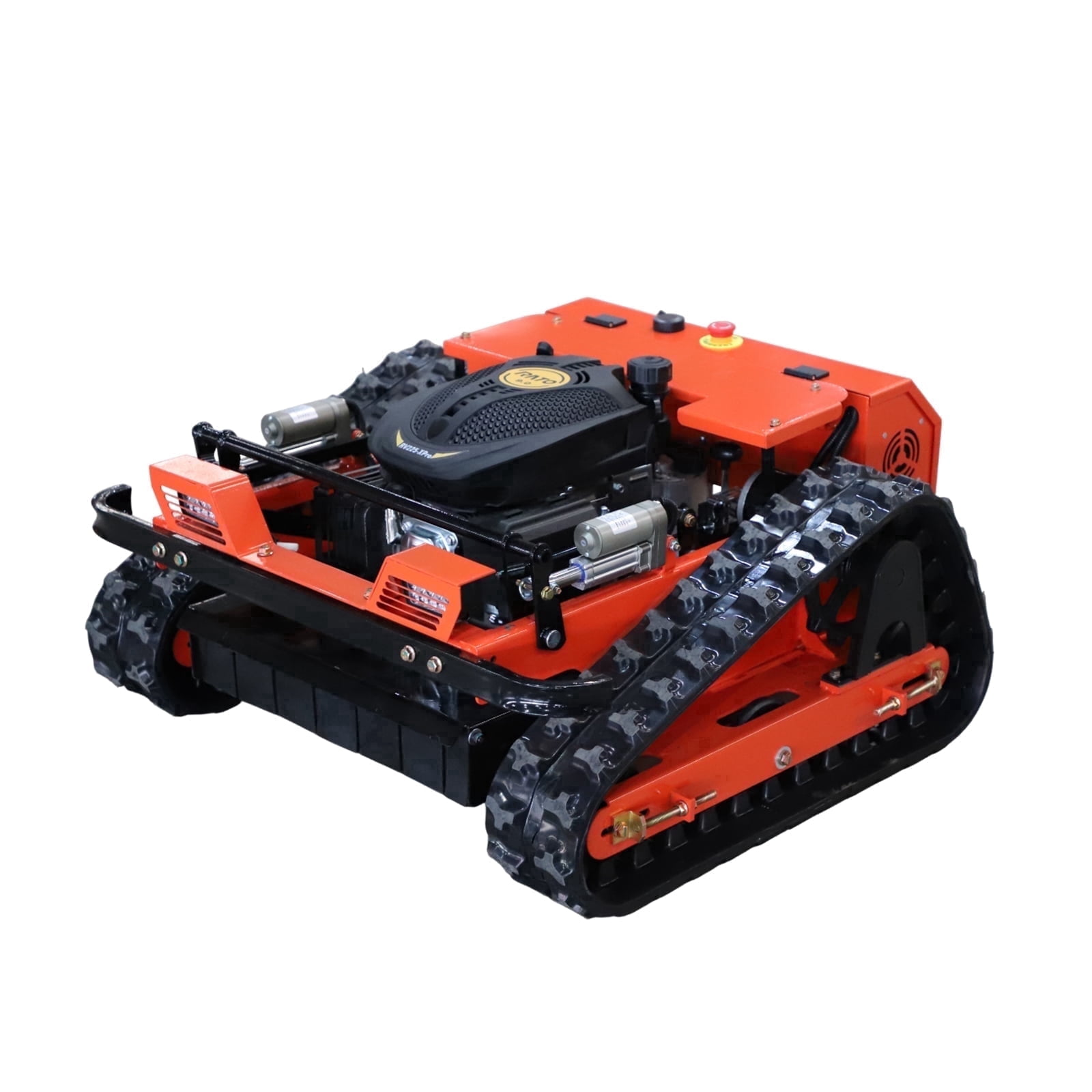 download (59) Deepkron Yf550 RC Gasoline Engine Remote Control Gas Lawn Mower 225cc Tracked Slope Mower, All-Terrain Robotic Cutter, Up to 45 Degree Climb, Orange - Image 1