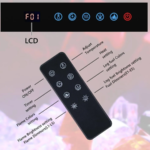 Modern Wall-Mounted And Recessed Electric Fireplace Inserts, 750W Or 1500W Heater Fireplace, Faux Log Or Crystal Hearth - Image 4