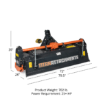 Titan Attachments 3 Point Rotary Tiller Attachment 1 Tractors - Image 13