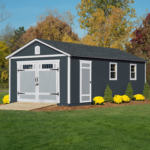 Handy Home Products Manhattan 12 ft. x 24 ft. Garage Wood Shed - Image 4