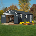 Handy Home Products Manhattan 12 ft. x 24 ft. Garage Wood Shed - Image 3